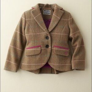 Girls Plaid Blazer Size 8